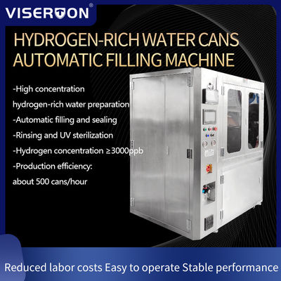 Pneumatic and Electric Hydrogen Water Filling Machine VST-Q9 500cans/h Speed