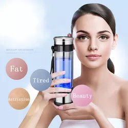 Generator Ionizer H2 Rich Cup Filter Glass Health Maker ขวดน้ำไฮโดรเจนแบบพกพา