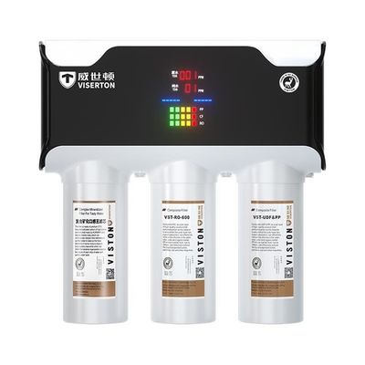 3 ขั้นตอน ออสโมซิสกลับ การกรองน้ํา สีเทา สีบ้าน 800 GPD