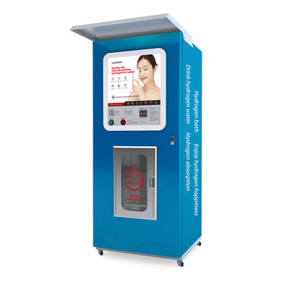 เครื่องขายน้ําที่อุดมไปด้วยไฮโดรเจน ตลาดกลางแจ้ง และชุมชนที่อยู่อาศัย