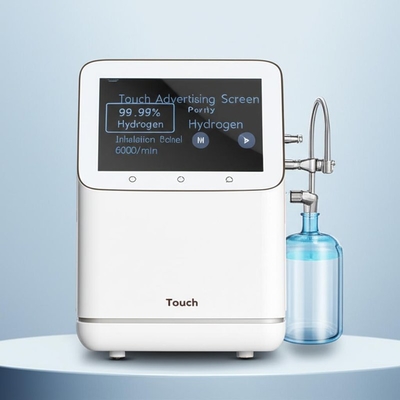 หน้าจอโฆษณาแบบสัมผัส เครื่องสูดดมไฮโดรเจนบริสุทธิ์ 99.99% 6000ml/นาที